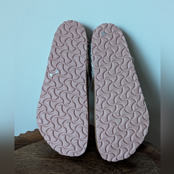 NEW Birkenstock Gizeh Vegan Rose Paisley Birko-flor-Regular Fit Size 39 L 8 M 6 - Picture 10 of 11